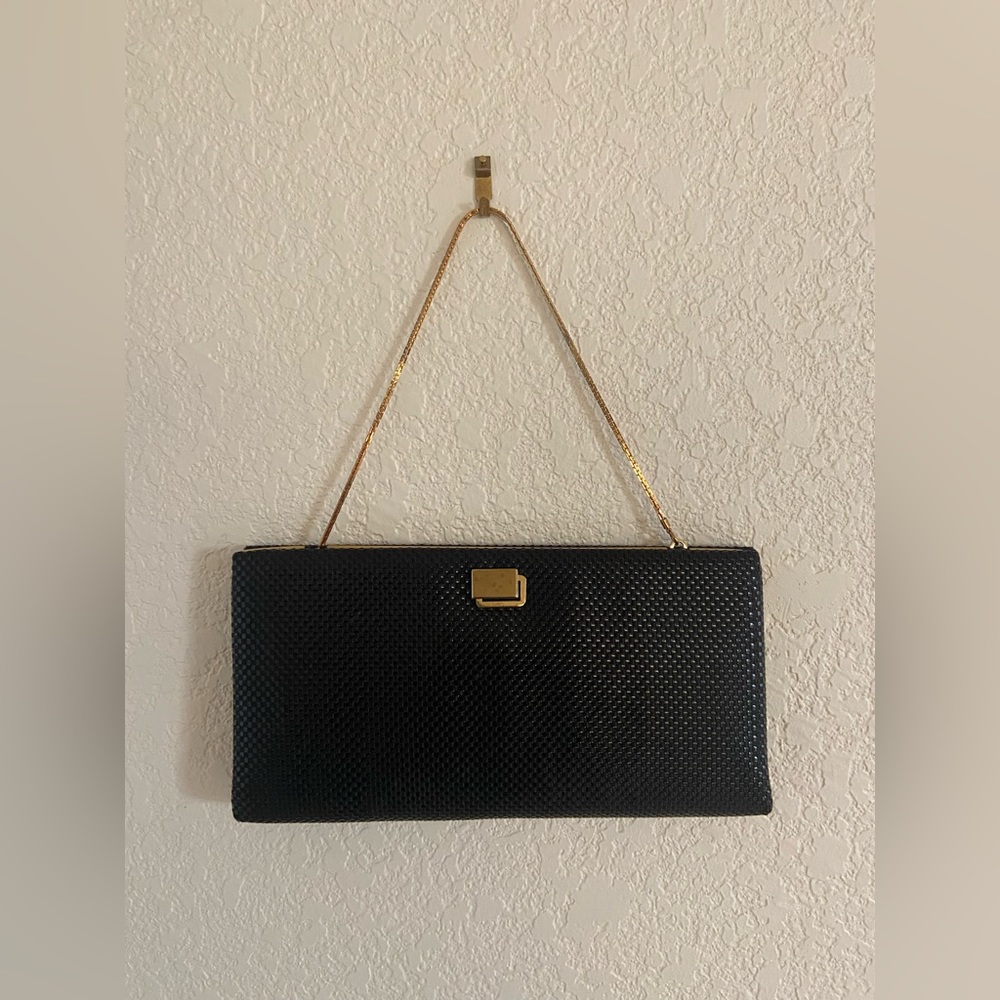 Black & Gold Vintage Clutch Shoulder Bag
